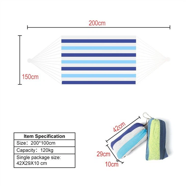 Outdoor Canvas Camping Hammock-4