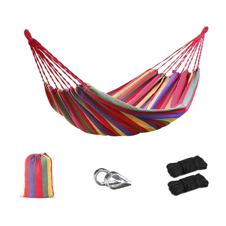 Outdoor Canvas Camping Hammock-3