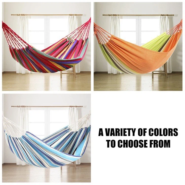 Outdoor Canvas Camping Hammock-5